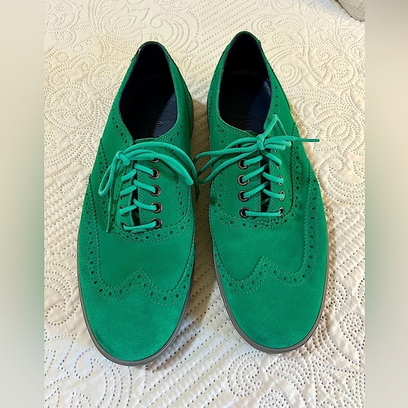 Cole Haan Men\'s Bergen Wingtip Oxford Green Suede Oxfords Cole Haan | Shoes | Cole Haan Bergen Mens Size 85 Wingtip  main image 2